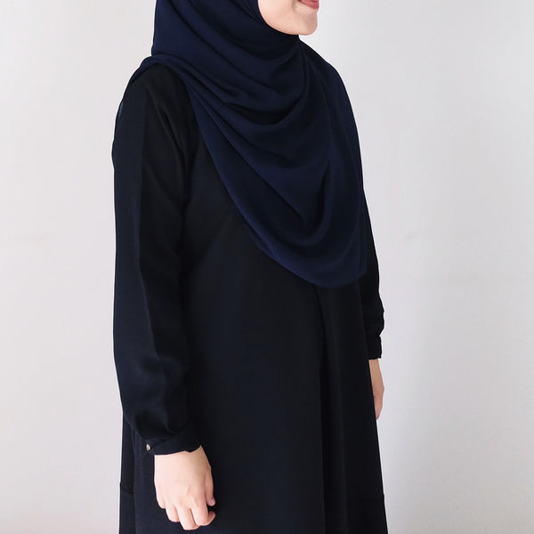 Textured Chiffon : Navy