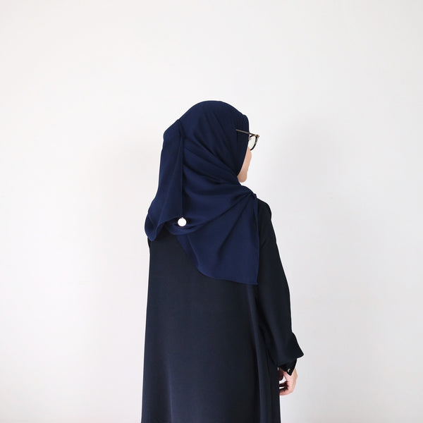 Textured Chiffon : Navy