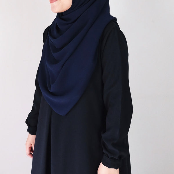 Textured Chiffon : Navy