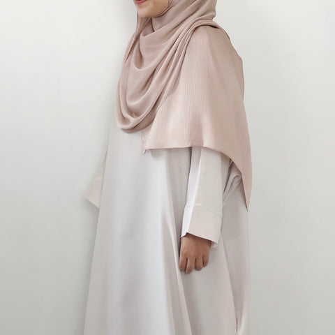 Textured Satin : Nude