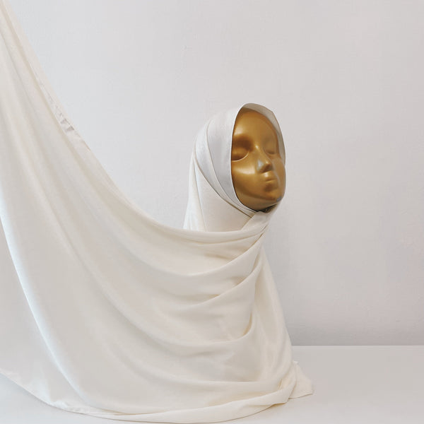 AS/IS - Lined Satin : Off White