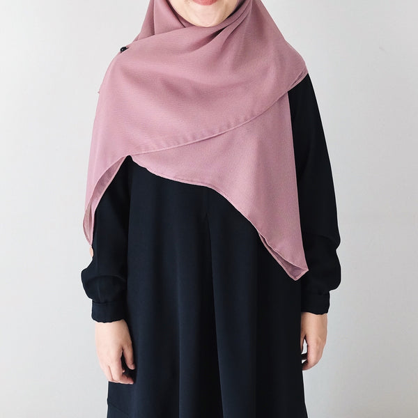 [Scarf 45"] Textured Viscose : Peony