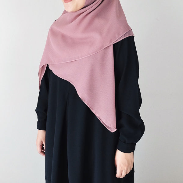 [Scarf 45"] Textured Viscose : Peony