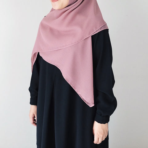 [Scarf 45"] Textured Viscose : Peony