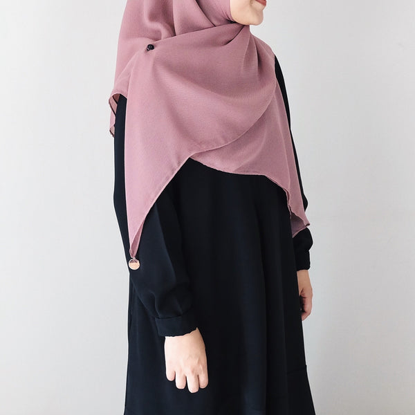 [Scarf 45"] Textured Viscose : Peony