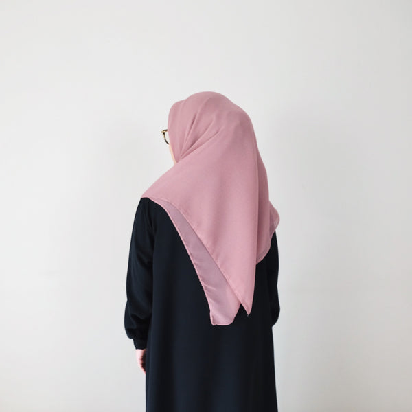 [Scarf 45"] Textured Viscose : Peony