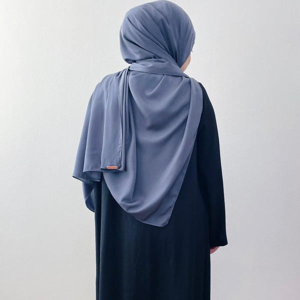 Super Wide Shawl (MS) : Pewter