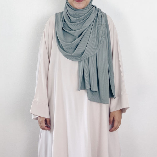 Ribbed Jersey : Pine Grey