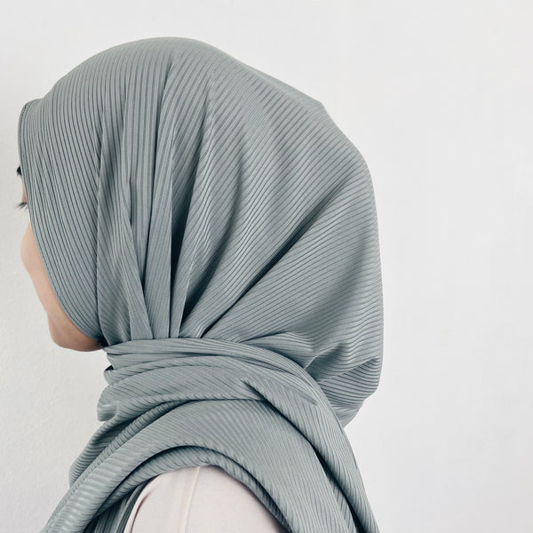 Ribbed Jersey : Pine Grey