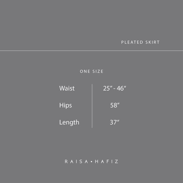Pleated Skirt : Grey