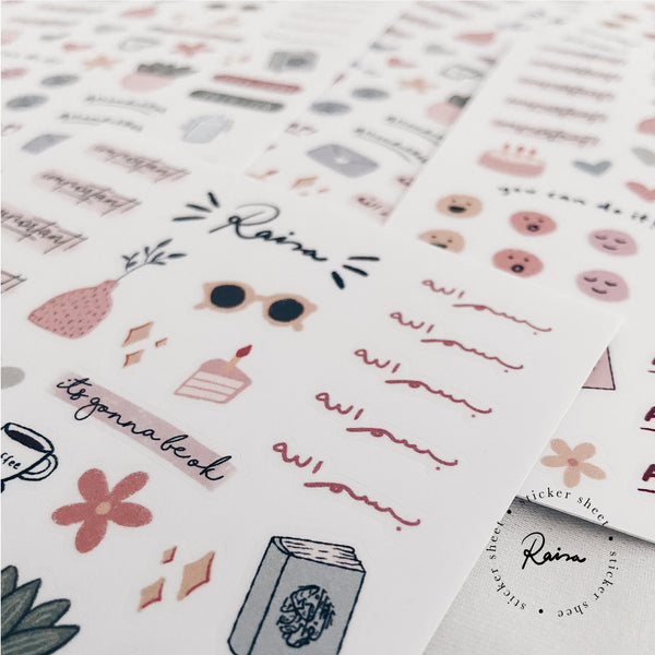 A6 Sticker Sheet : Journal