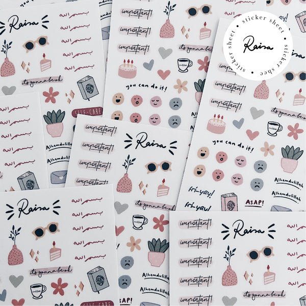 A6 Sticker Sheet : Journal