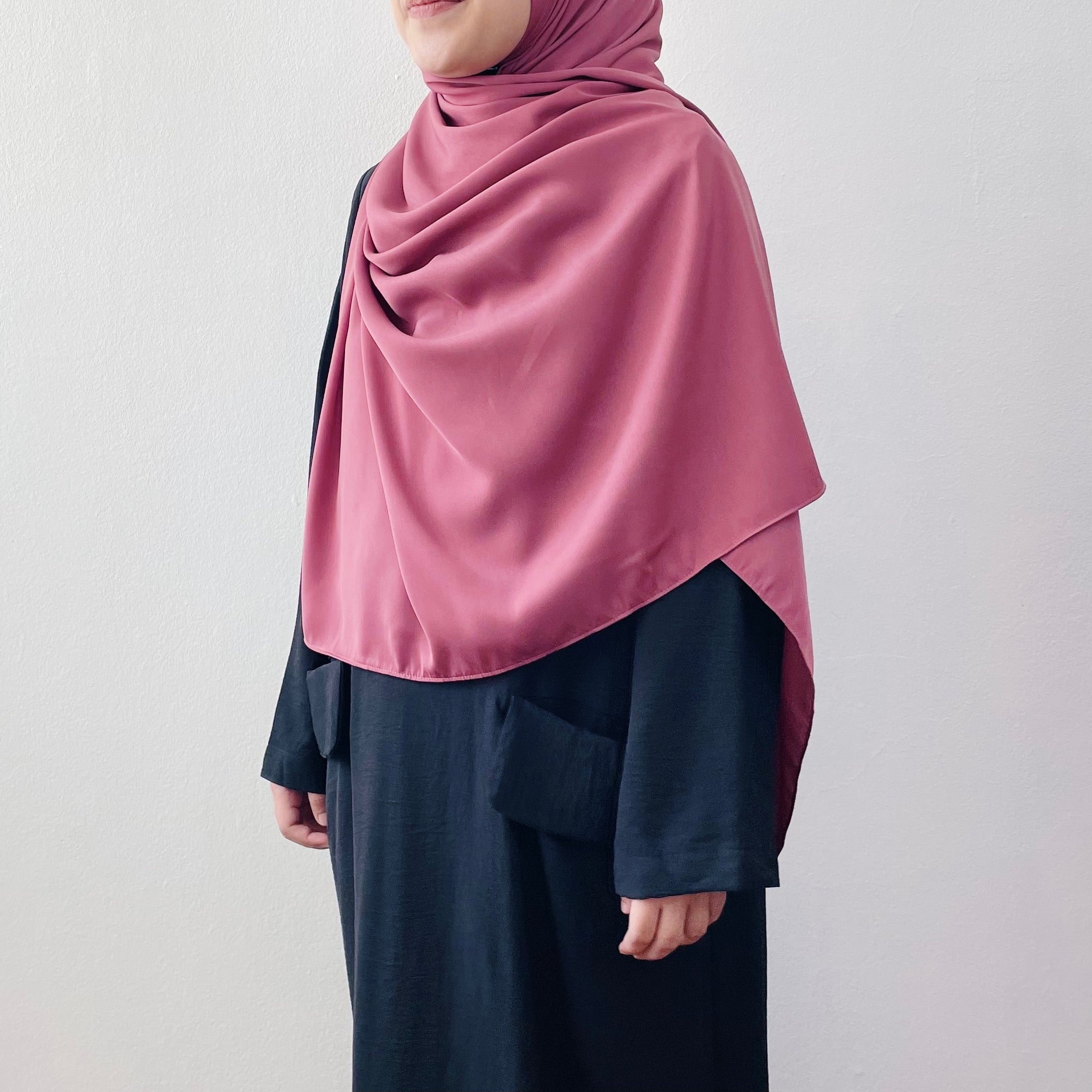 Super Wide Shawl (MS) : Rosewood