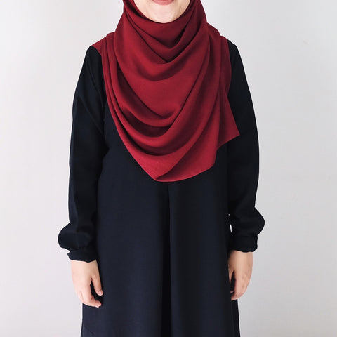 Textured Chiffon : Ruby