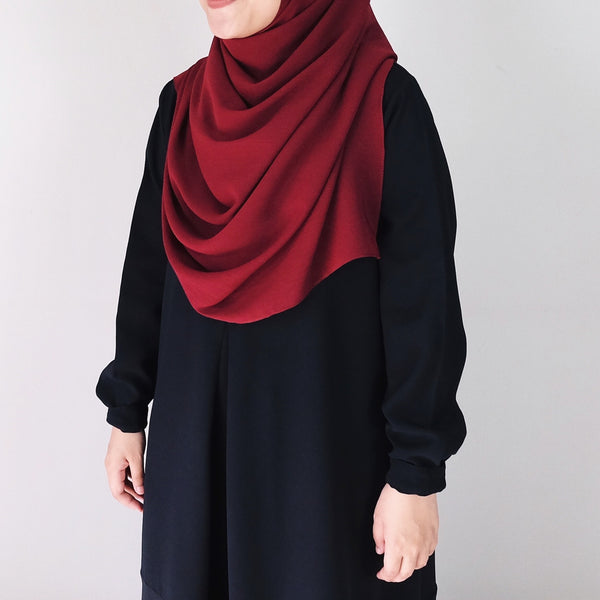 Textured Chiffon : Ruby