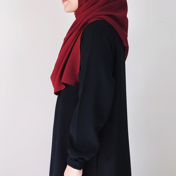 Textured Chiffon : Ruby