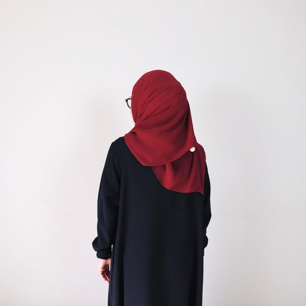 Textured Chiffon : Ruby