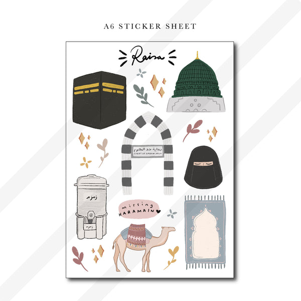 A6 Sticker Sheet : Missing Haramain