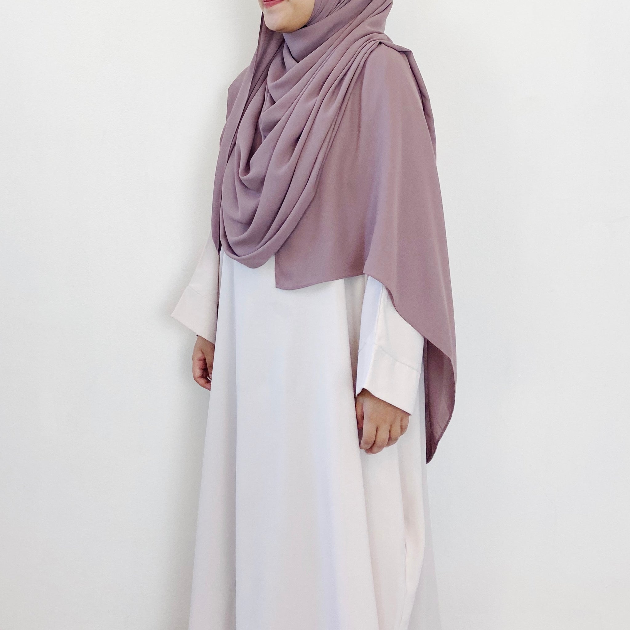 Super Wide Shawl : Dusty Purple