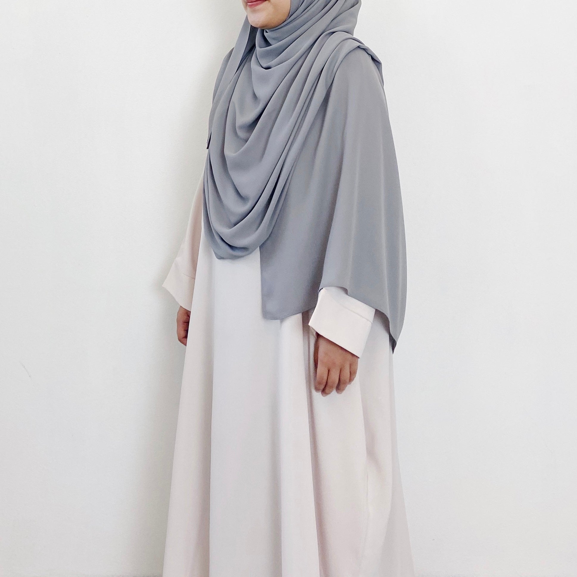 AS/IS - Super Wide Shawl : Grey
