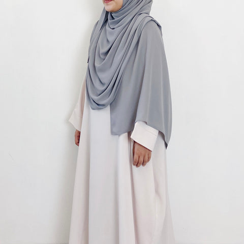 AS/IS - Super Wide Shawl : Grey