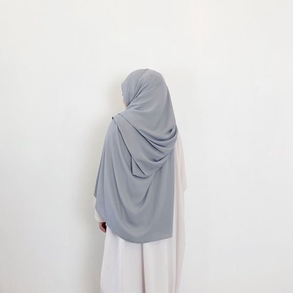 AS/IS - Super Wide Shawl : Grey