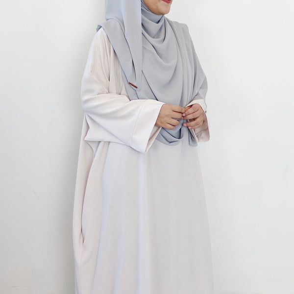 Super Wide Shawl : Light Grey