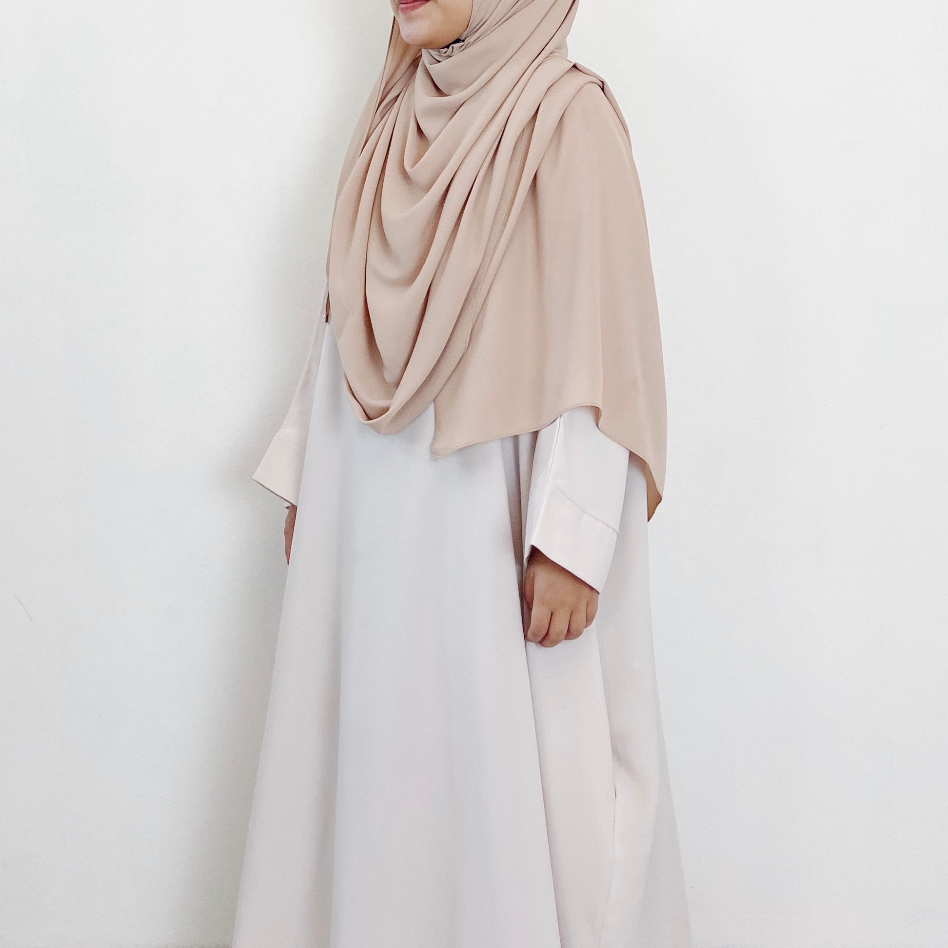 Super Wide Shawl : Nude