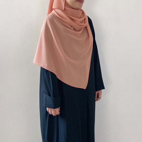 Tie-Back Shawl :Salmon