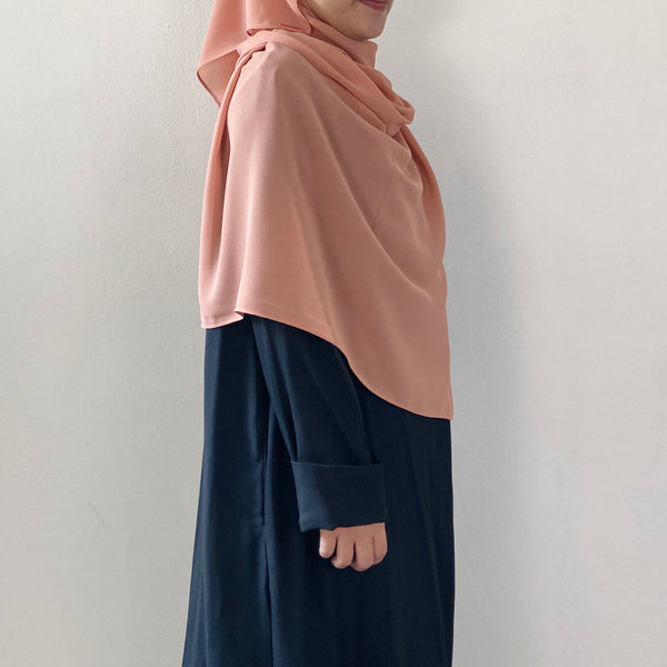 Tie-Back Shawl :Salmon