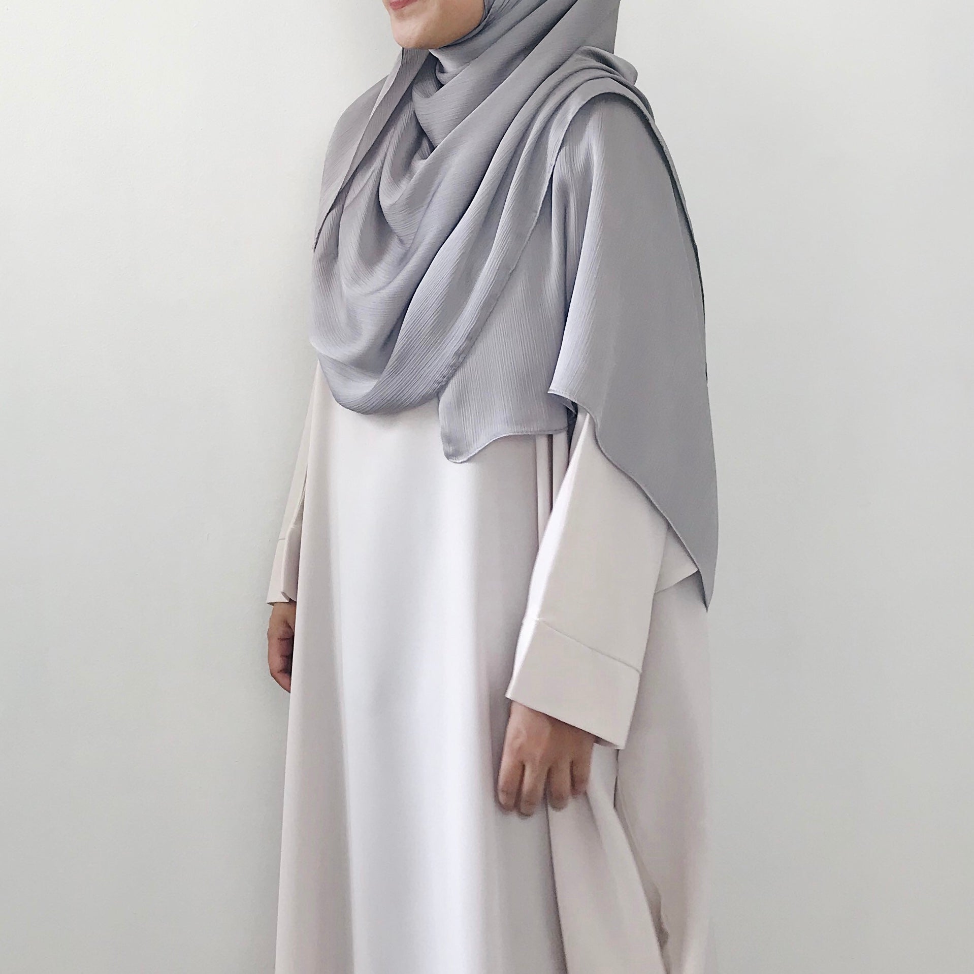 AS/IS - Textured Satin : Silver