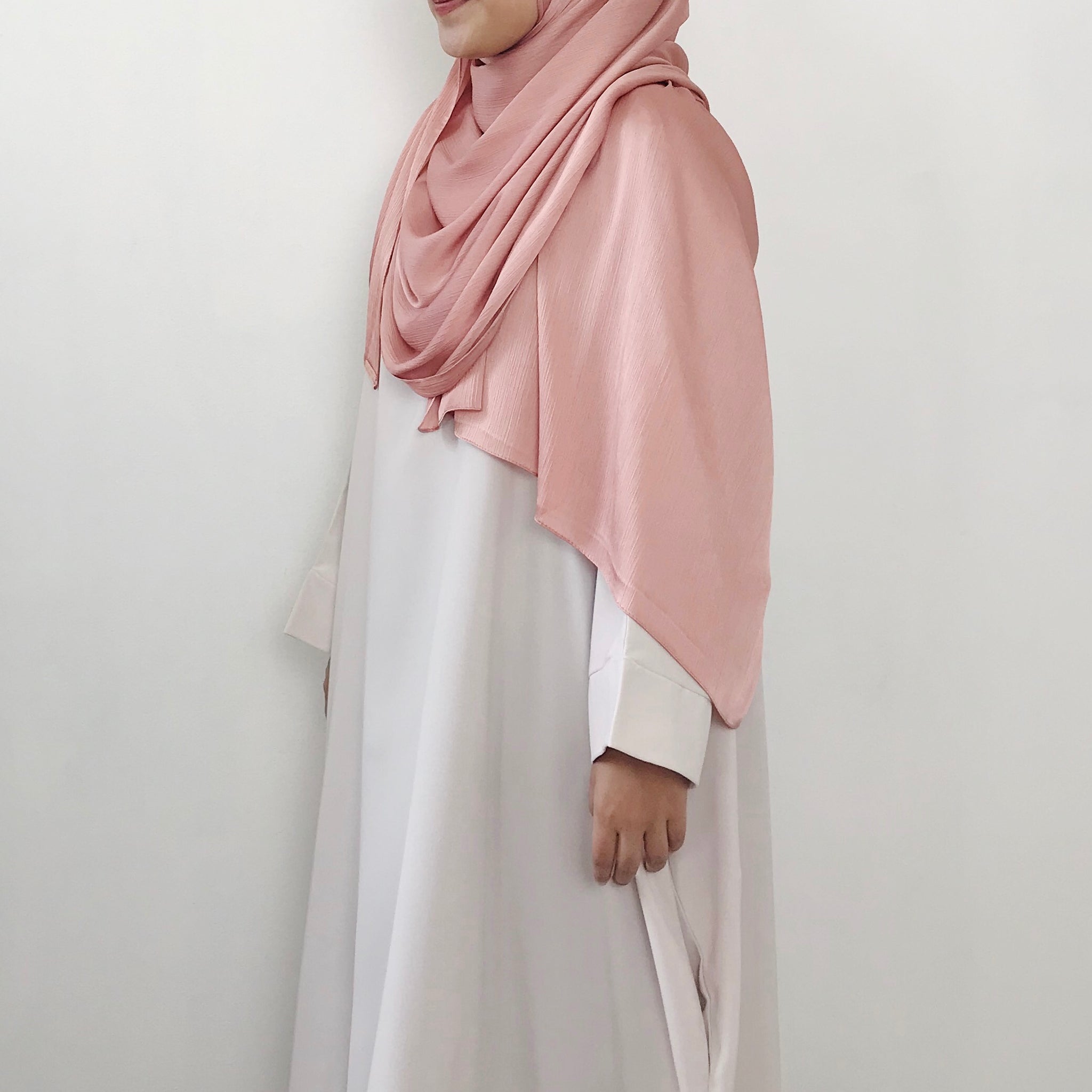 Textured Satin : Soft Peach