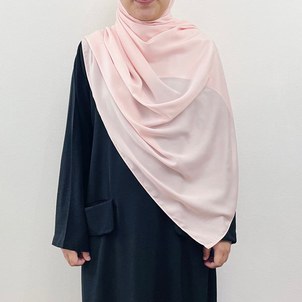 Super Wide Shawl (MS) : Soft Peach