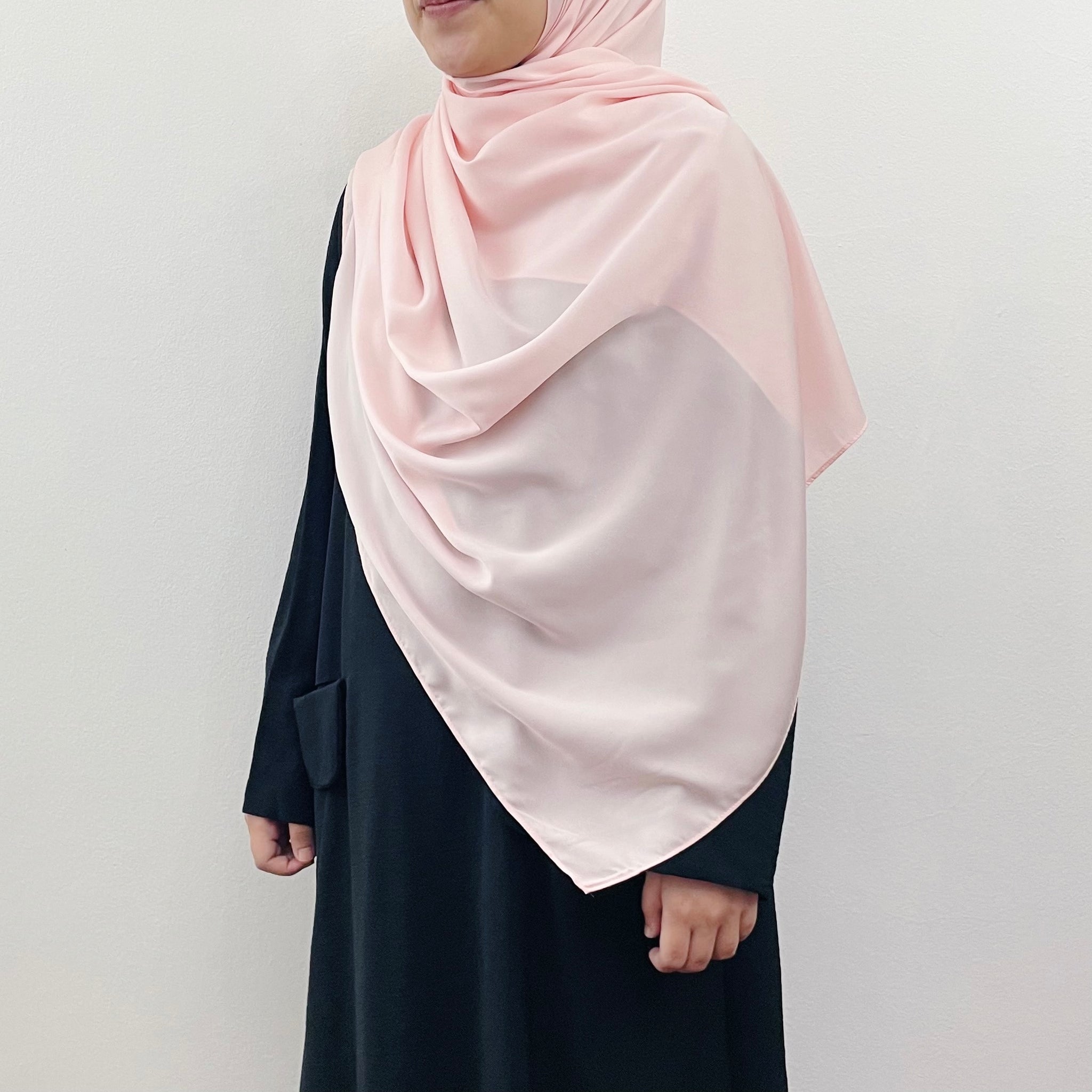 Super Wide Shawl (MS) : Soft Peach