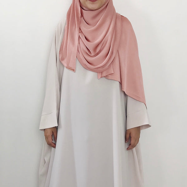 Textured Satin : Soft Peach