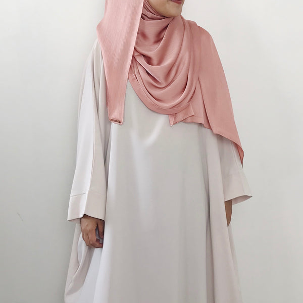 Textured Satin : Soft Peach