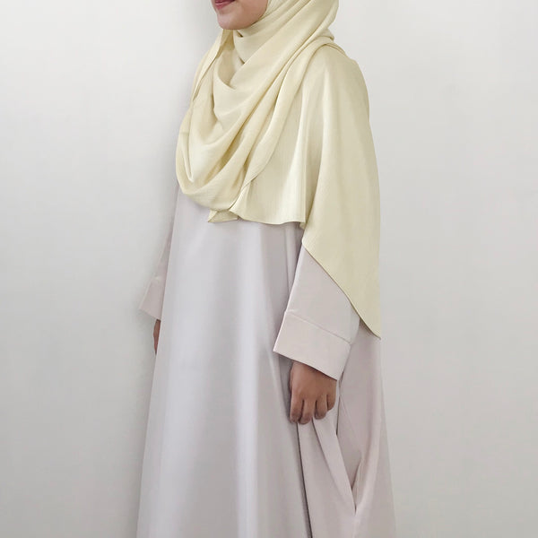 Textured Satin : Soft Yellow