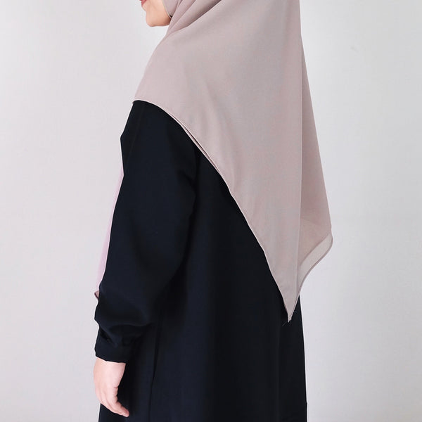 [Scarf 50"] Basic Georgette : Soft Nude