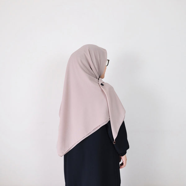 [Scarf 50"] Basic Georgette : Soft Nude