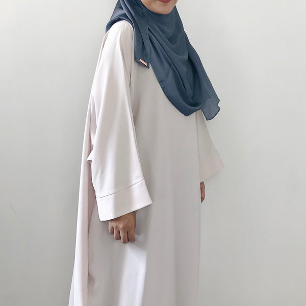 Textured Satin : Steel Blue