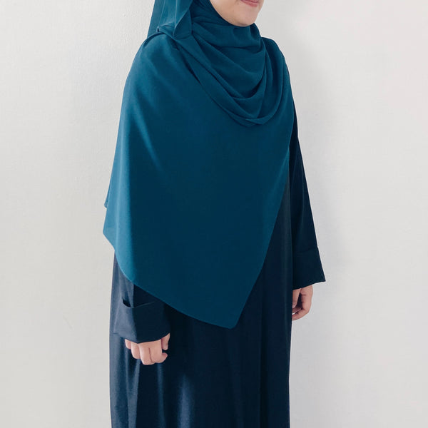 Tie-Back Shawl : Teal Green