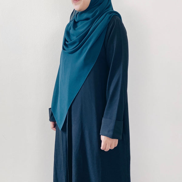 Tie-Back Shawl : Teal Green