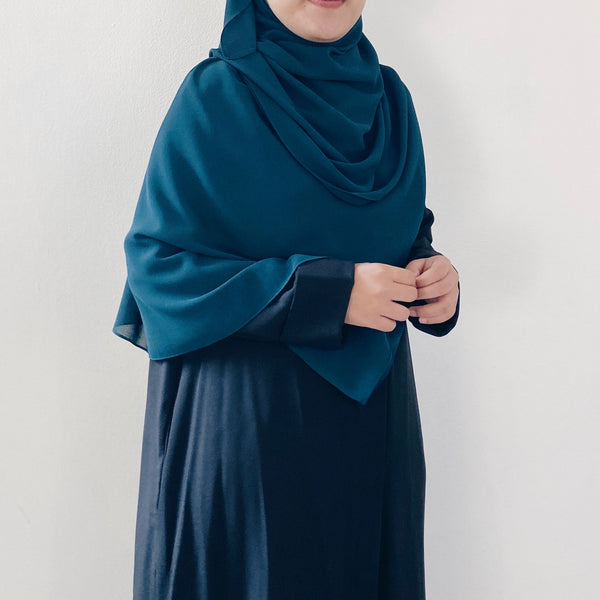 Tie-Back Shawl : Teal Green