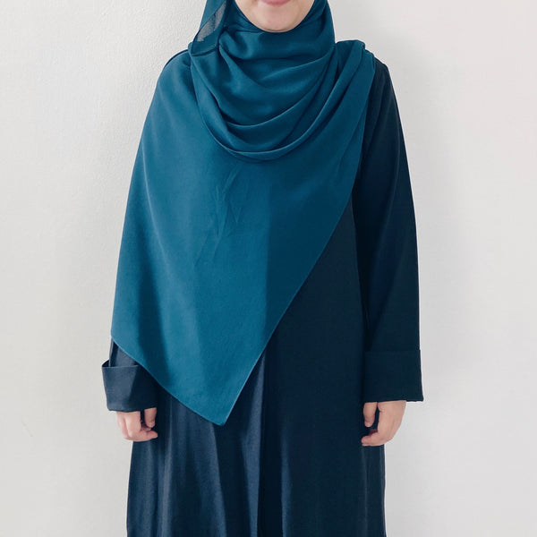 Tie-Back Shawl : Teal Green