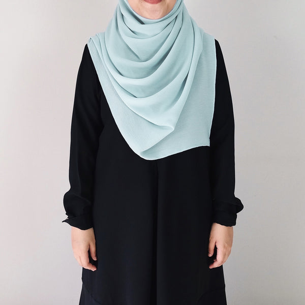 Textured Chiffon : Tiffany Blue