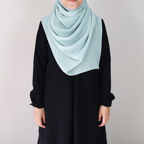 Textured Chiffon : Tiffany Blue