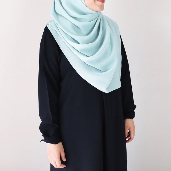 Textured Chiffon : Tiffany Blue