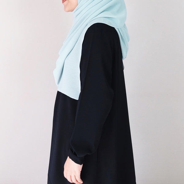 Textured Chiffon : Tiffany Blue