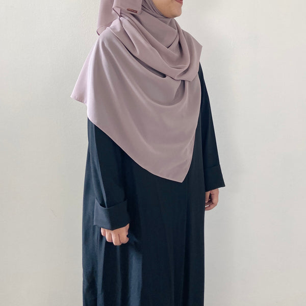 Tie-Back Shawl : Violet Grey