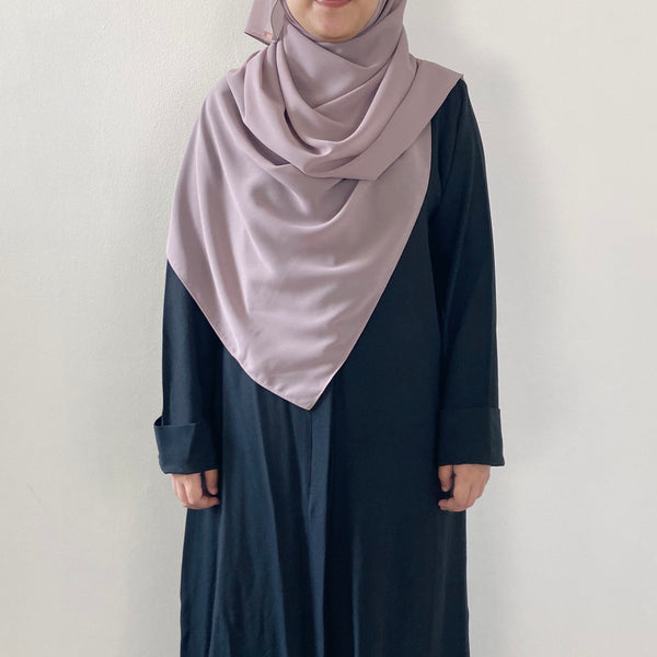 Tie-Back Shawl : Violet Grey